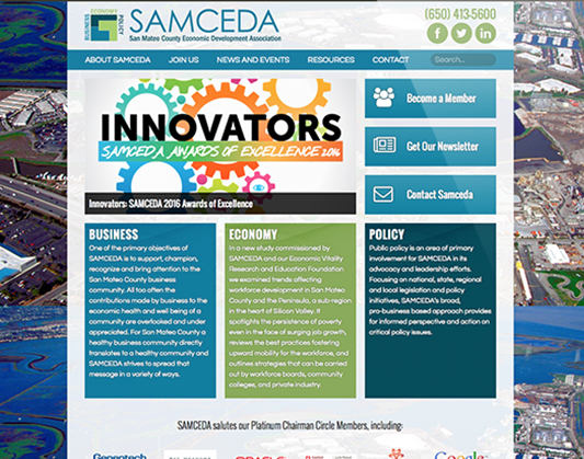 Web Design for SAMCEDA