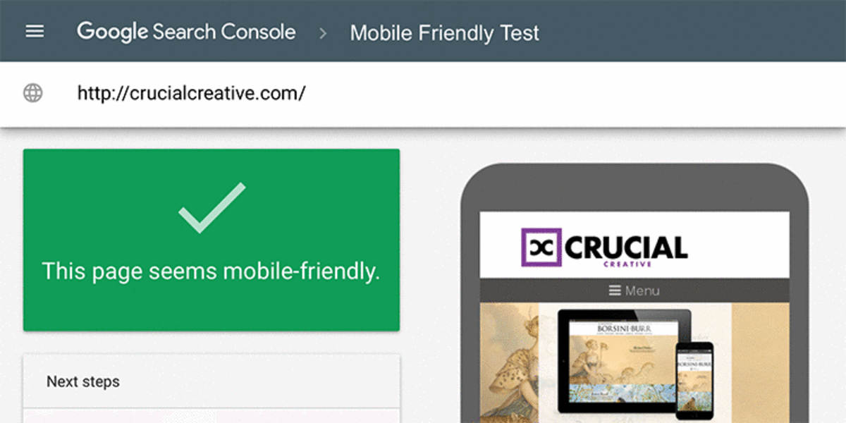 Mobile browser test results